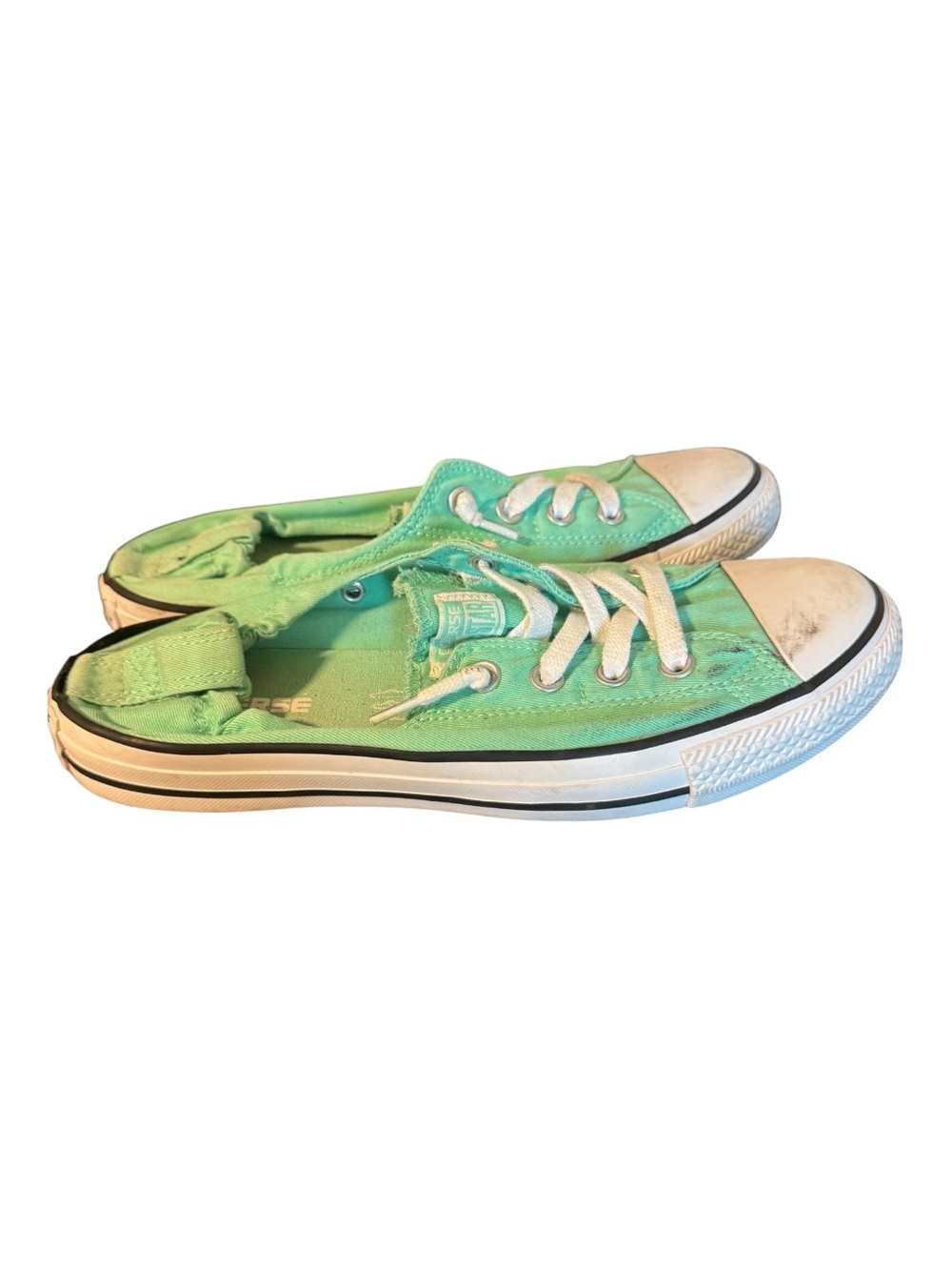 Converse Chuck Taylor All Star Shoreline Mint Green Slip-On Sneakers Size 9.5 - Picture 2 of 6